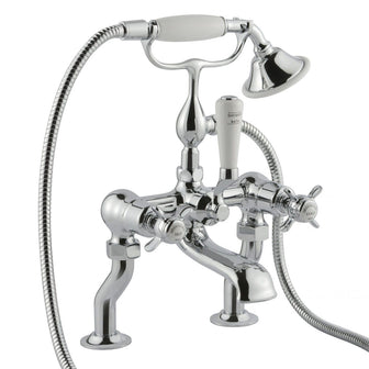 Deck Mounted Bath Shower Mixer with Shower Handset - Chrome Finish Secondary image