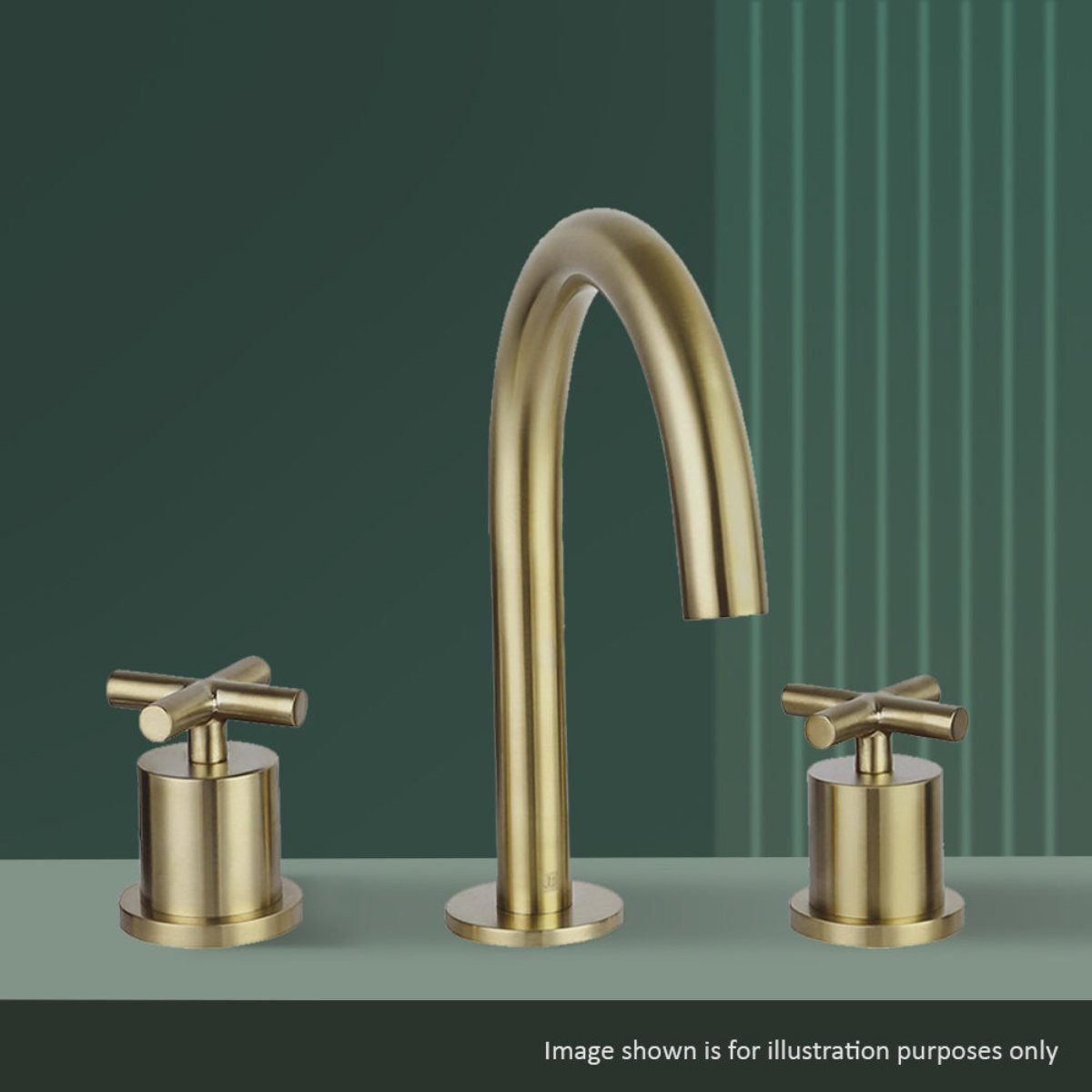 brushed gold basin mixer tap - tapron Main image