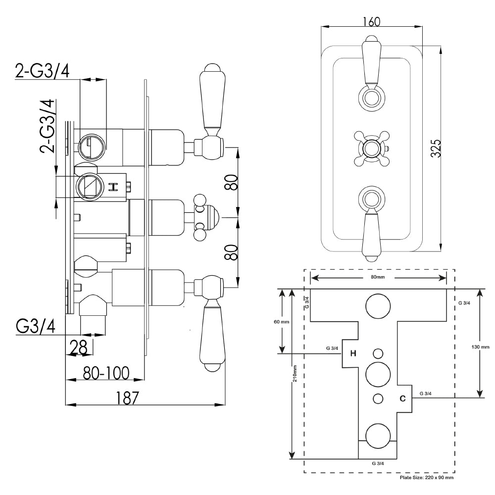 thermostatic concealed shower valves - Tapron