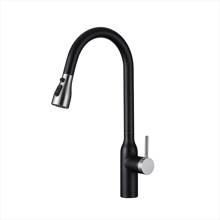Black Mono Kitchen Mixer Tap with Pull Out Spray - Matt Finish Secondary image