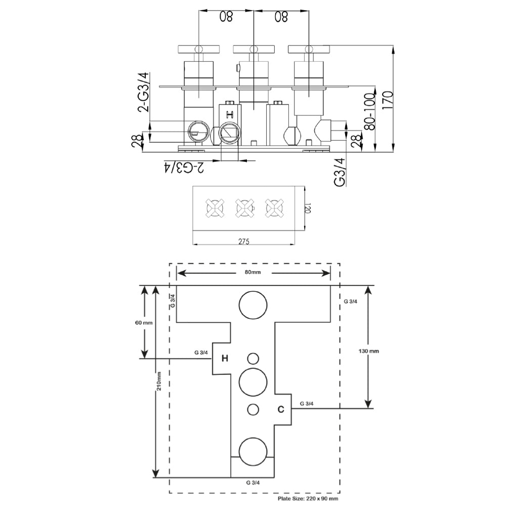mixer shower valve - Tapron