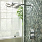 concealed shower valve 2 outlets - chrome 