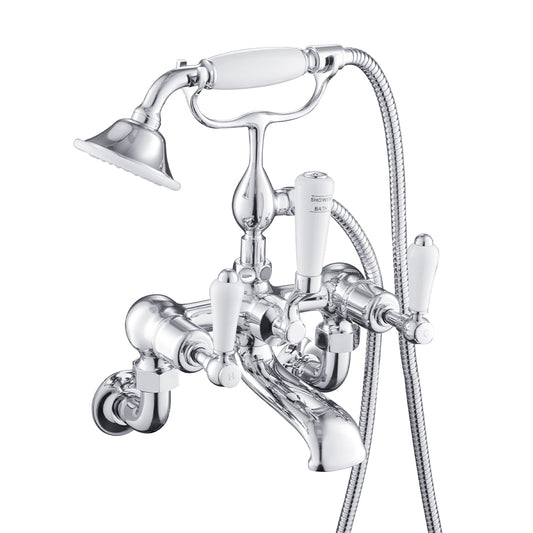 Wall Mounted Bath Shower Mixer with Kit- Chrome 1000