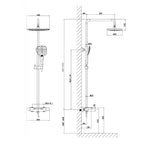bath shower mixer kit