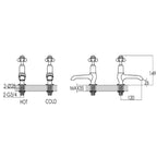 black traditional bath taps -Tapron