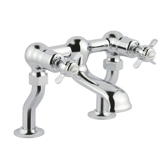 Traditional Deck Mounted Bath Filler Tap - Chrome Finish Secondary image