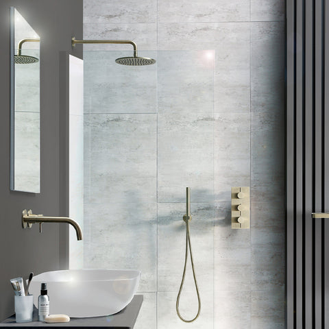 wall mounted shower arm and shower head - tapron