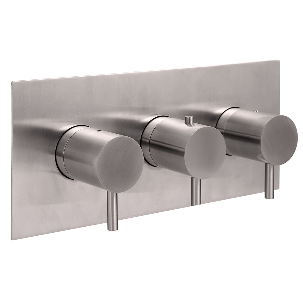 Inox Stainless Steel Horizontal Thermostatic Shower 2 Outlet Valve - Horizontal [IX693A]