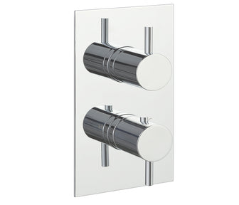 Chrome 3 Outlet Concealed Thermostatic Shower Mixer Valve Secondary image