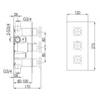 thermostatic shower valve