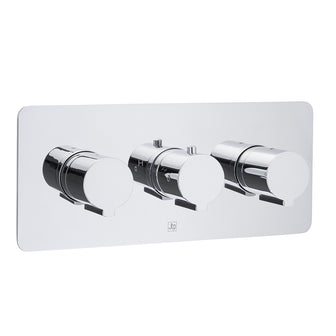 Thermostatic Concealed 2 Outlet Shower Valve, Horizontal Main image