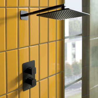 HIX Thermostatic Concealed 2 outlet Shower Valve Vertical -Tapron Main image