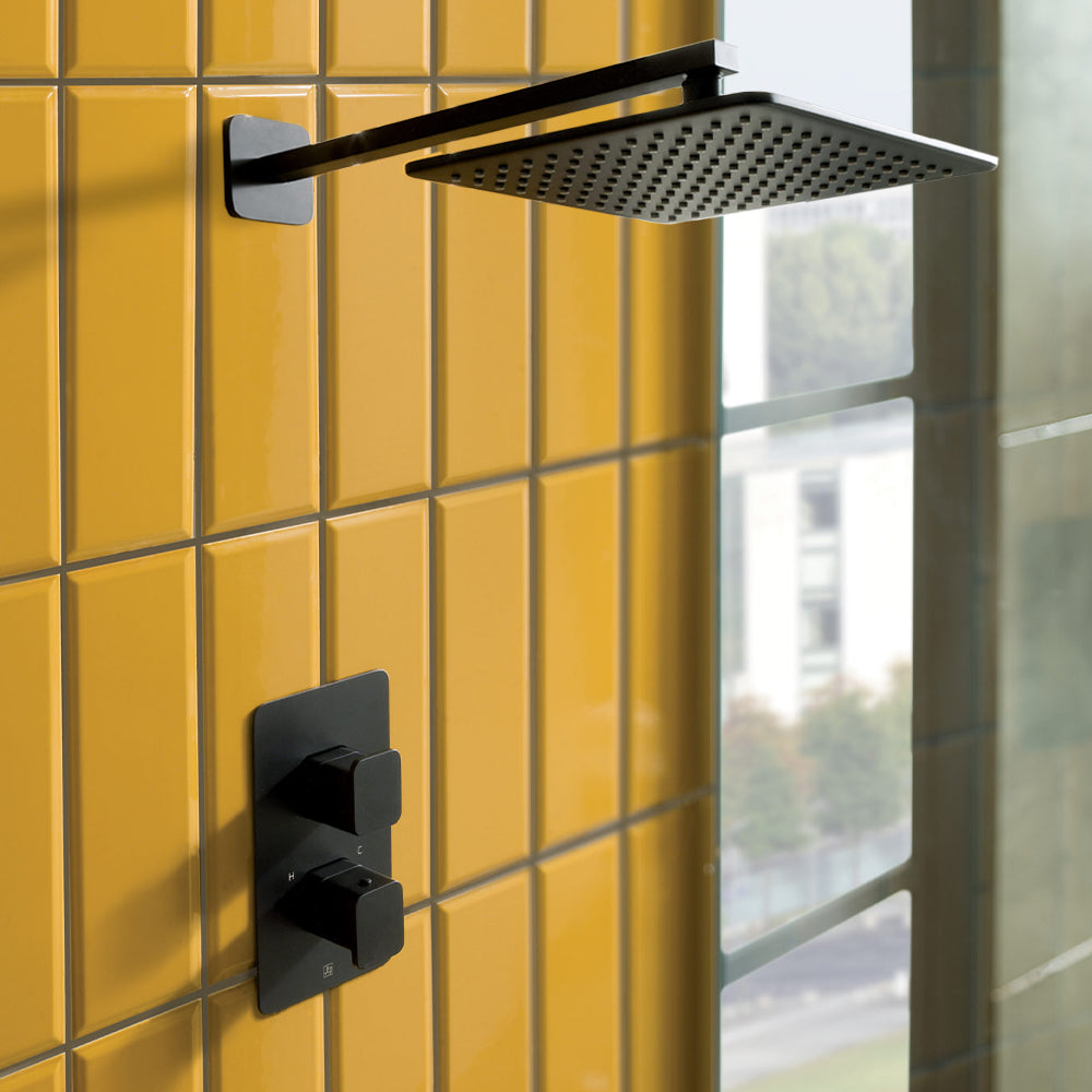 HIX Thermostatic Concealed 2 outlet Shower Valve Vertical -Tapron