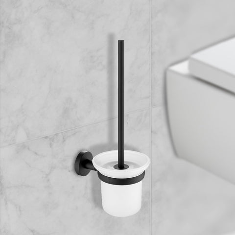 Toilet Brush Holder - Matt Black - Tapron