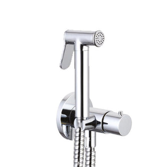 Toilet Shower Spray with Thermostatic Douche Valve and Anti-Splash Design - Polished Chrome Main image