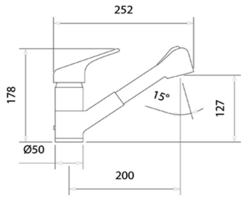 Topmix Modern Pull-Out Kitchen Tap - Elegant & Versatile Design Secondary image