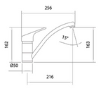 Kitchen Tap Technical Drawing