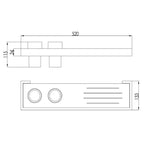 twin holder with shelf technical shelf