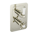 Victorian concealed shower mixer valve 2 way - Brushed Nickel