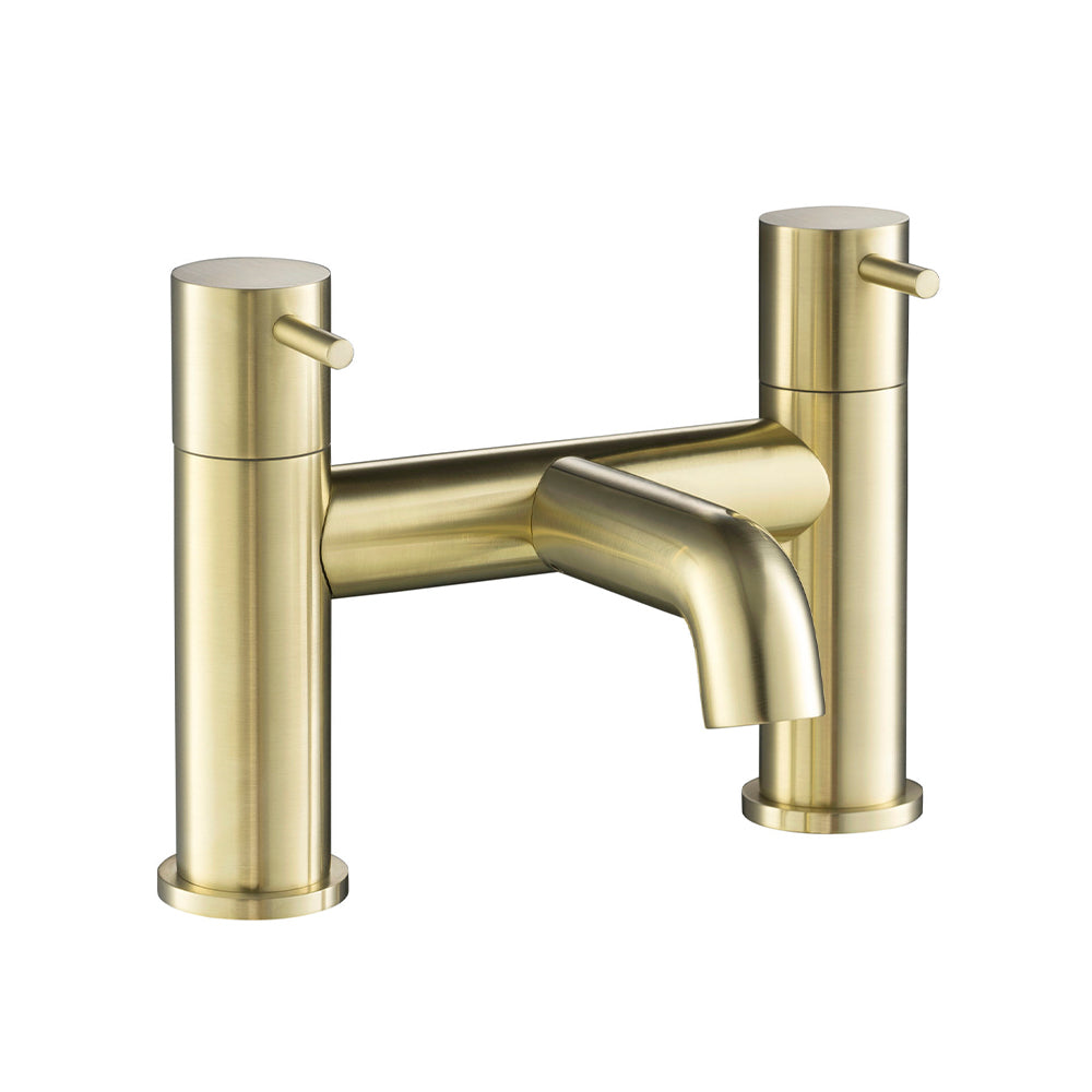 Gold Deck Mounted Bath Filler Tap - Brass Secondary image
