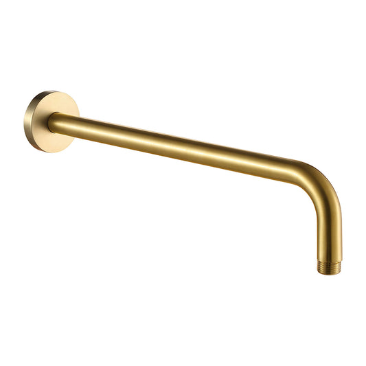 VOS Wall Mounted Shower Arm, 400mm - Brushed Brass Finish 1800