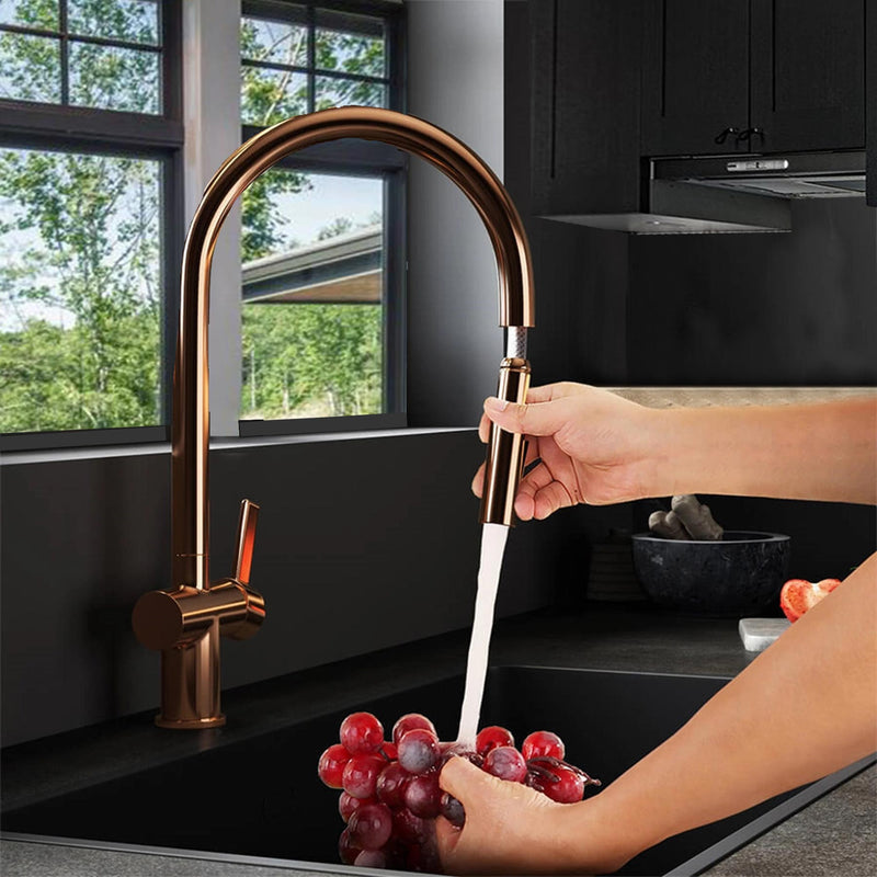 Copper Pull Out kitchen tap 