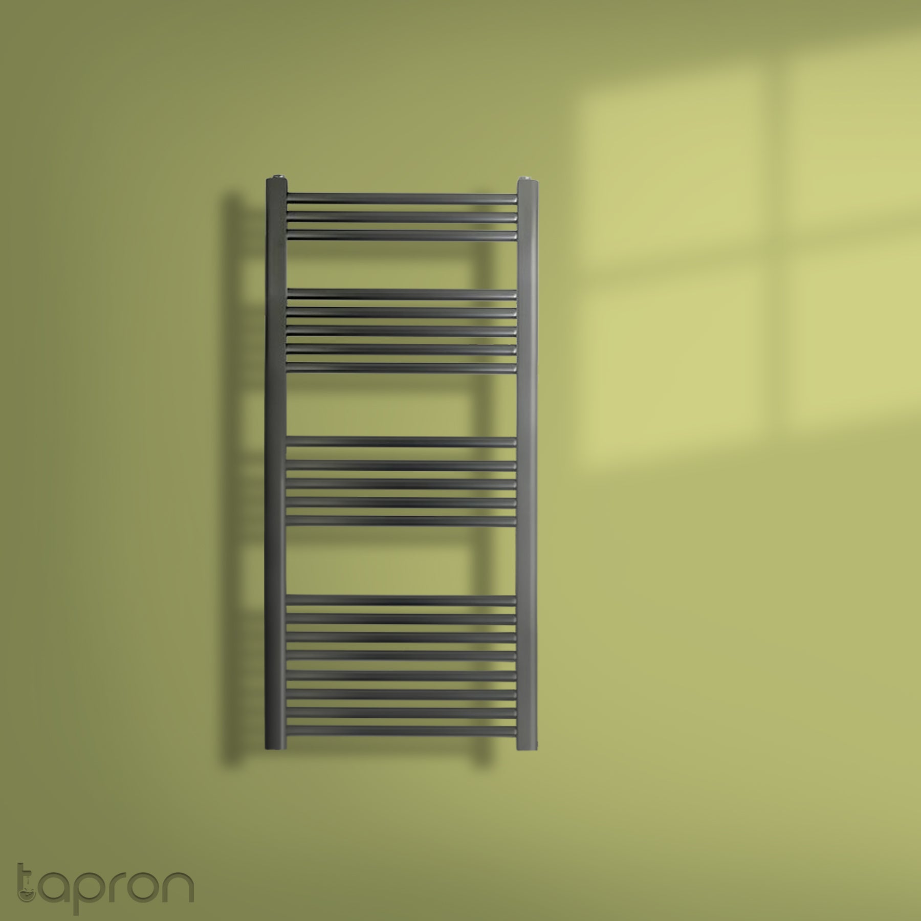 Dual Fuel Bathroom Towel Radiator Black | Heated Towel Rail