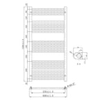 technical Drawing Gold Towel Towel Radiator