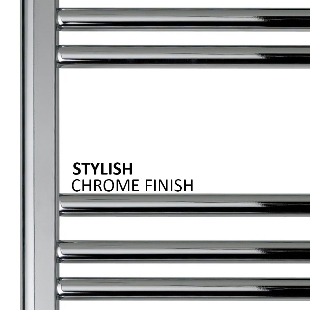 chrome bathroom radiator towel rail