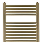 Gold heated towel rail
