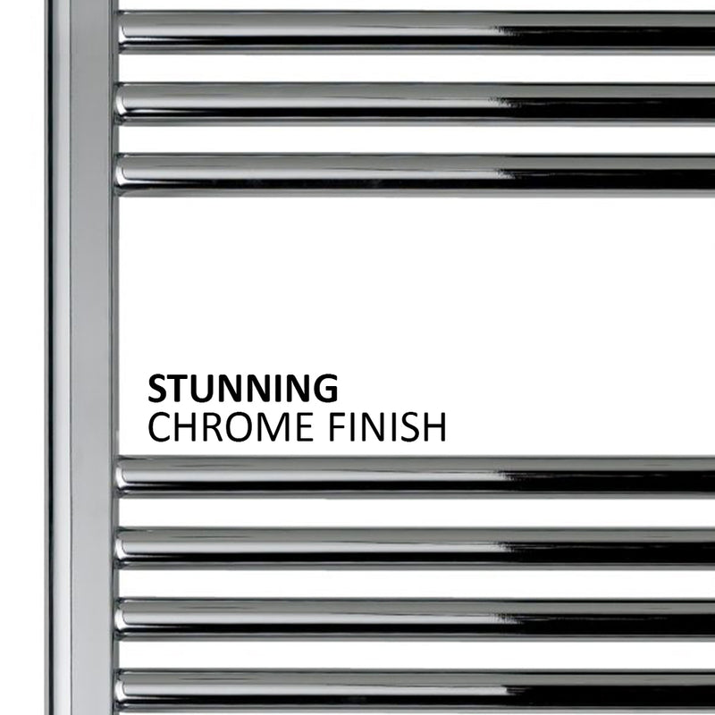 chrome heated towel rails