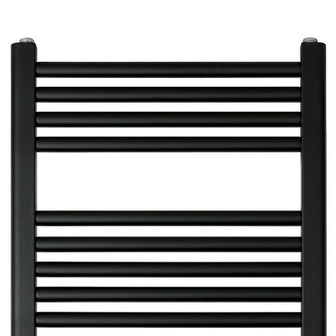 Black Heated Towel Rail Radiator Main image