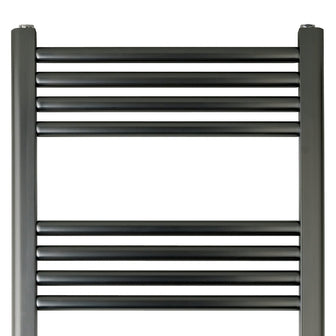 Brushed Black Heated Towel Rail 800mm x 500mm - Dual Fuel Secondary image