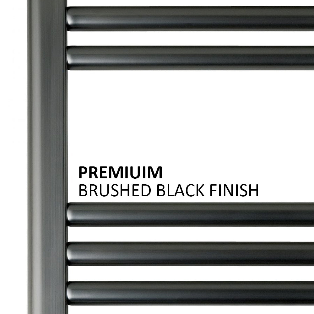 black heated towel warmer