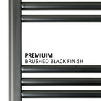 black heated towel warmer