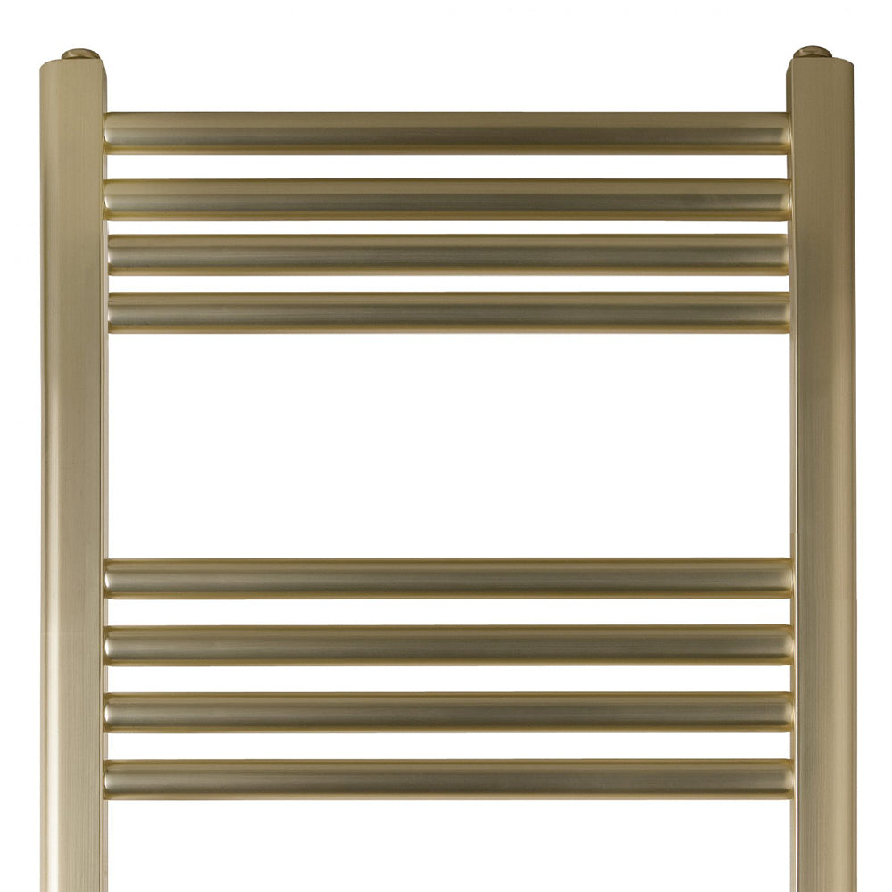 Brushed Brass Towel Radiator 800mm x 500mm Secondary image