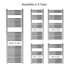 800 x 500 Chrome Towel Rail Radiator