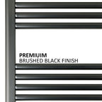 small towel radiator black