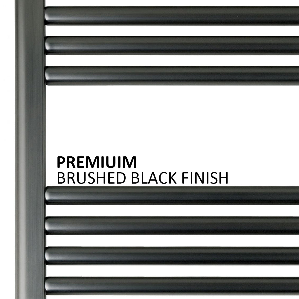 small towel radiator black