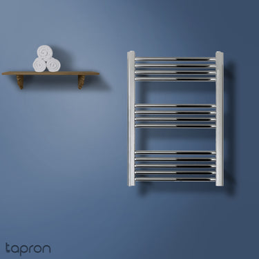 Chrome Heated Towel Rail - 800mm X 600mm