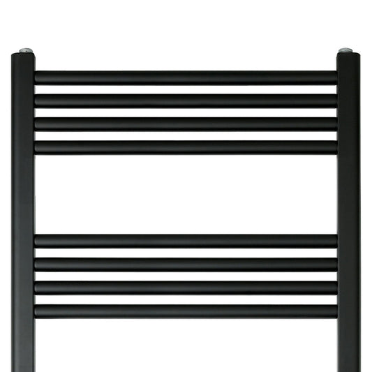 Black ladder towel rail 1000