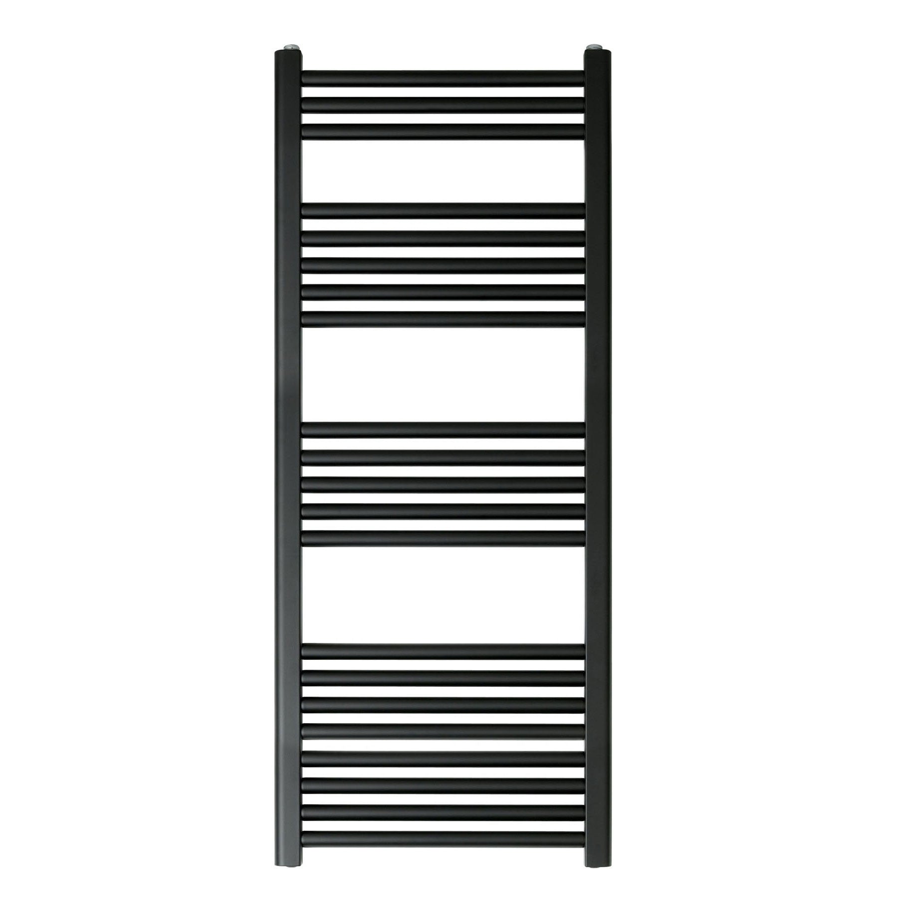 Matt Black Heated Towel Rail - 1200mm x 500mm Secondary image