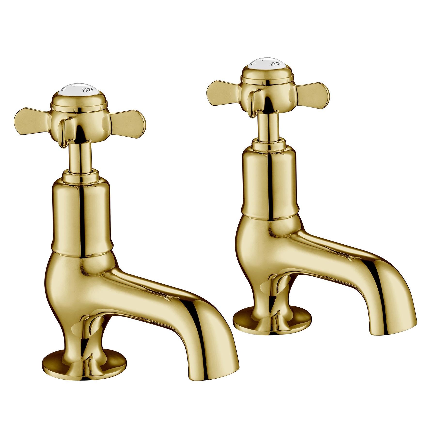 Gold Cloakroom Basin Pillar Taps