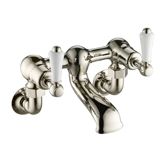 brushed nickel bath taps wall mounted Main image