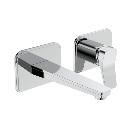 Wall Mounted Single Lever Basin Mixer - Chrome