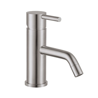 Monobloc Single Lever Deck-Mounted Basin Mixer Tap- Stainless Steel Secondary image