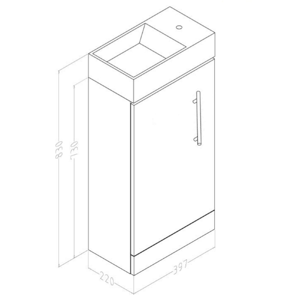 bathroom vanity units Technical Drawing