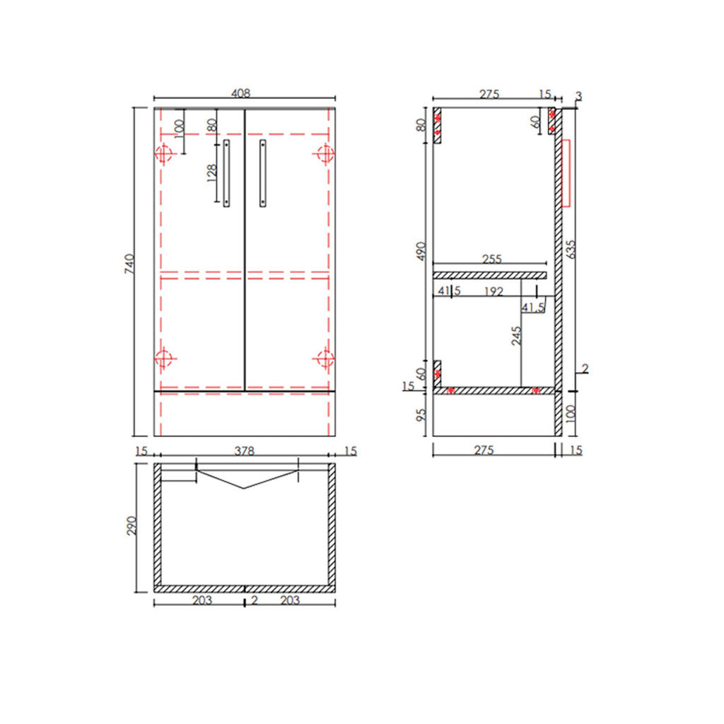 Stunning White Floor Standing Bathroom Storage Cabinet with Basin - 420mm 