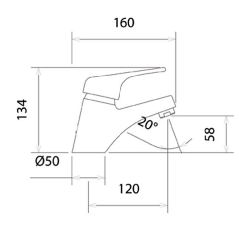 XY_single_lever_basin_mixer_with_click_clack_LP