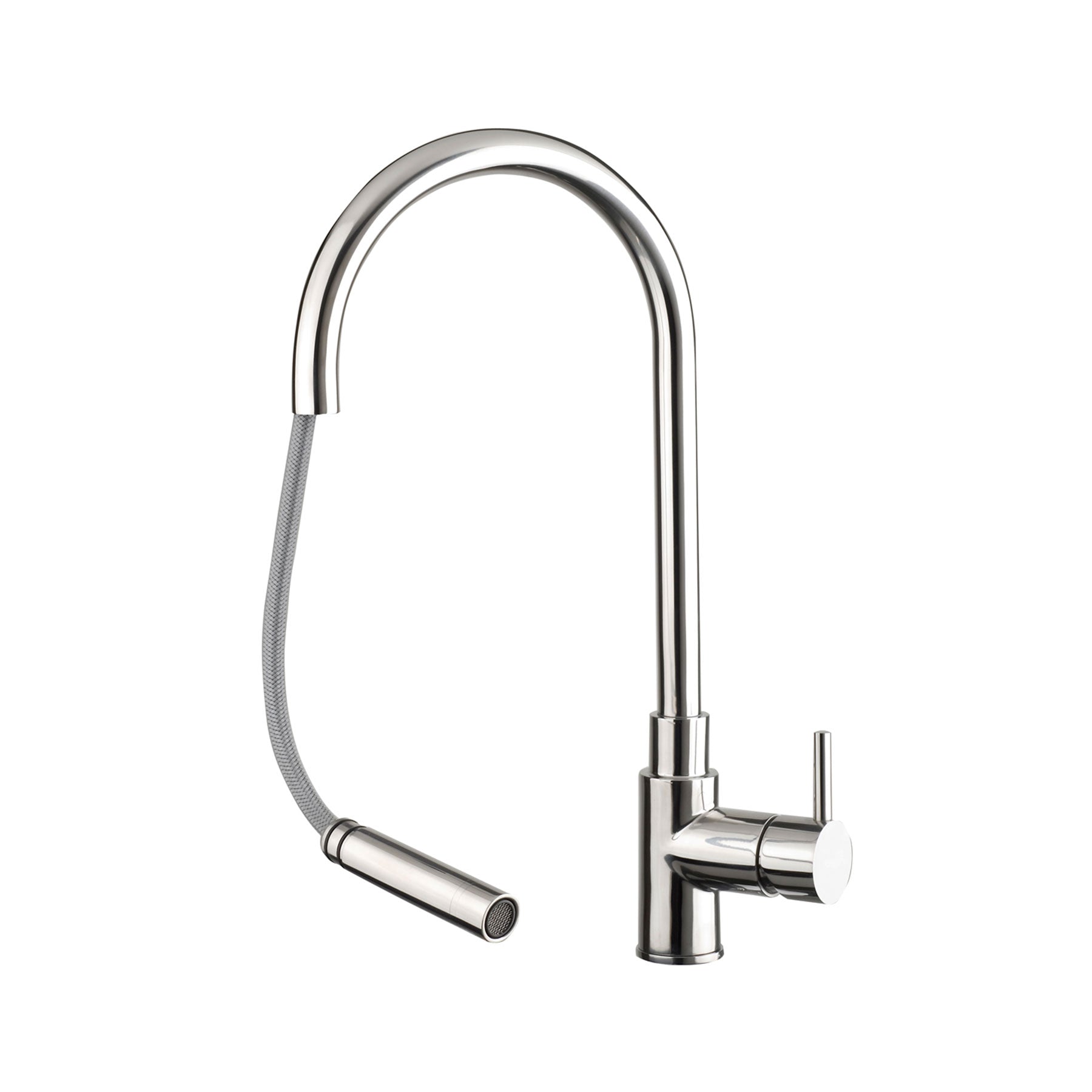 Kitchen Mixer Tap and Pull-Out Sprayer Set-Stainless Steel Secondary image